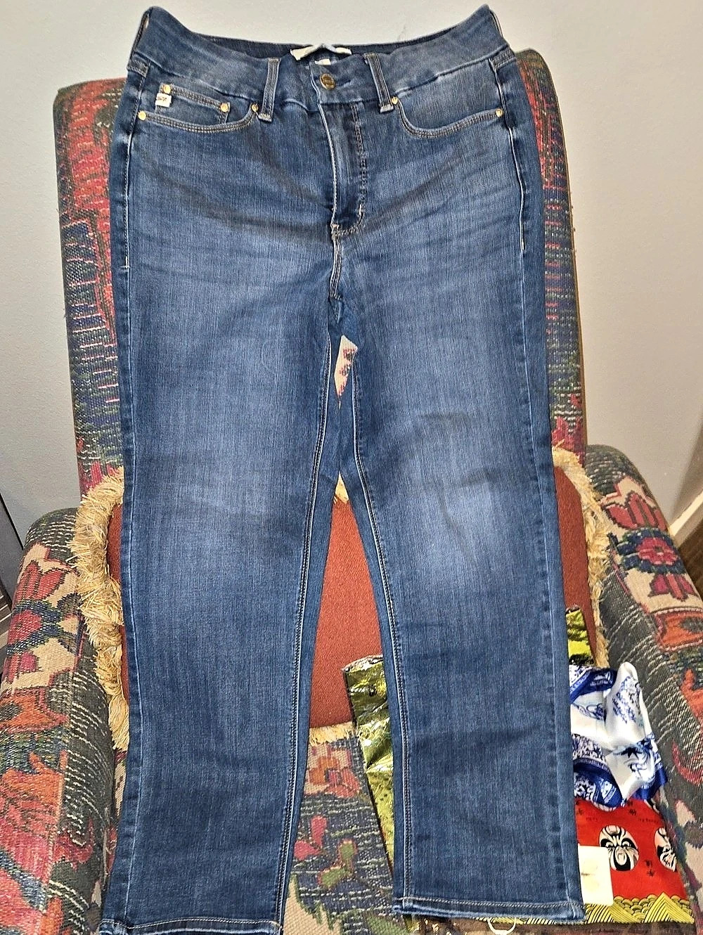 Seven7 Turnmylss Slim Straight Slim Straight Jeans Blue Size 6